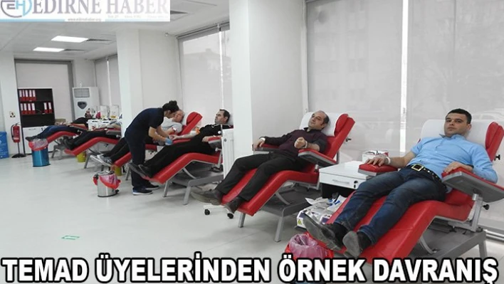 TEMAD üyelerinden örnek davranış
