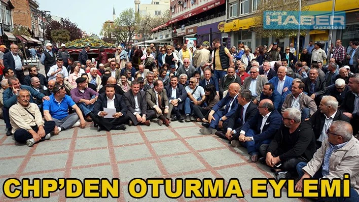 CHP'liler â€˜OHAL'de oturma eylemi yaptılar
