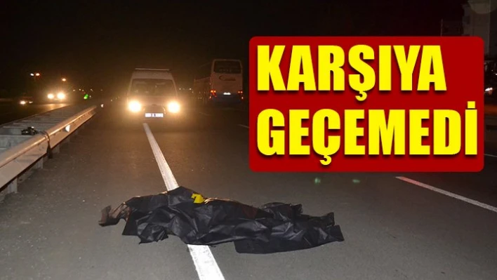 Karşıya geçemedi