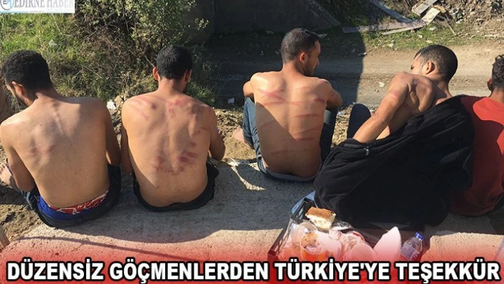 Düzensiz göçmenlerden Türkiye'ye teşekkür
