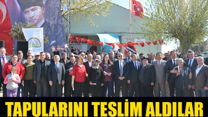 Tapular dağıtıldı