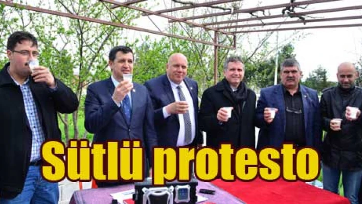 Su yerine süt içti