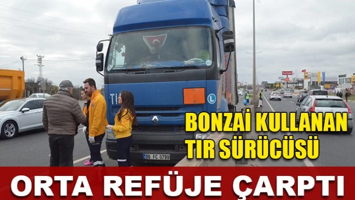 Refüje çarparak durdu