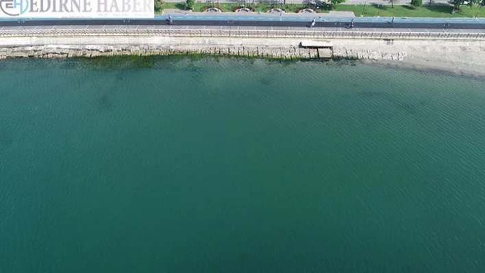 Tekirdağ'da rüzgar müsilajı kıyıdan uzaklaştırdı