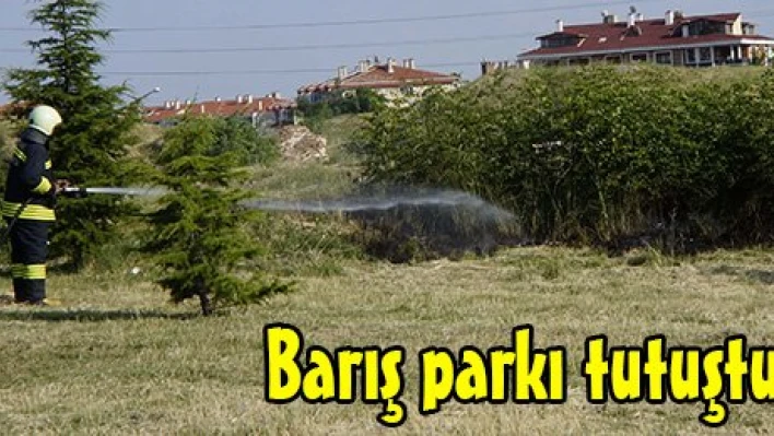 Barış parkı tutuştu