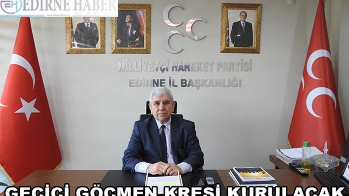 Geçici göçmen kreşi kurulacak