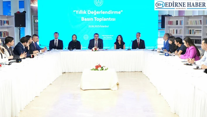 Bakan tekin, 'yıllık değerlendirme basın toplantısı' düzenledi