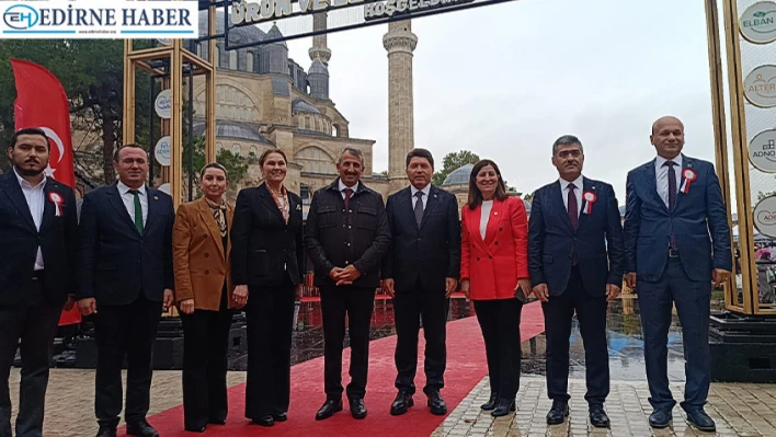 Bakan Tunç, Edirne'de İşyurtları Ürün ve El Sanatları Fuarı'nın açılışında konuştu