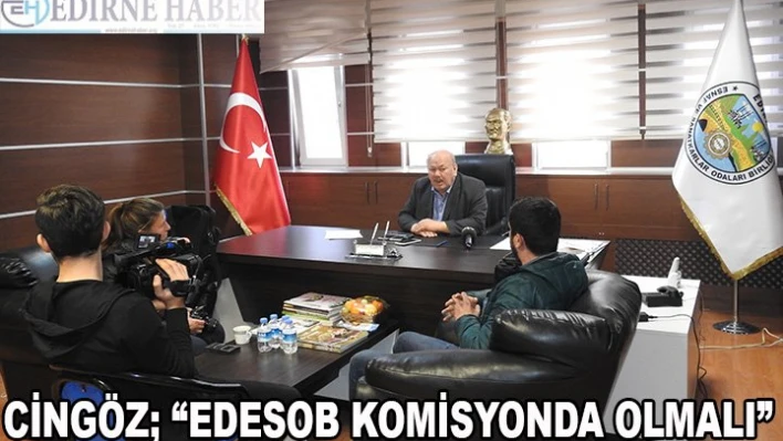 Cingöz, 'EDESOB komisyonda olmalı'