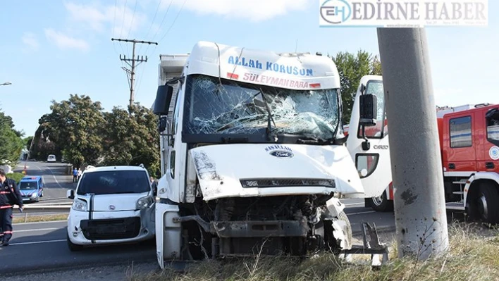Trafik kazası: 1 yaralı