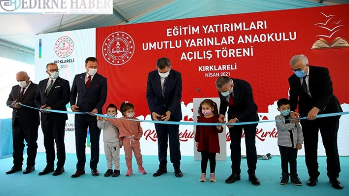 Milli Eğitim Bakanı Selçuk, Kırklareli'nde anaokulu açılış töreninde konuştu: