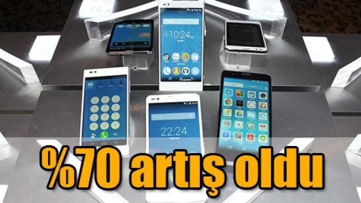%70 artış gösterdi