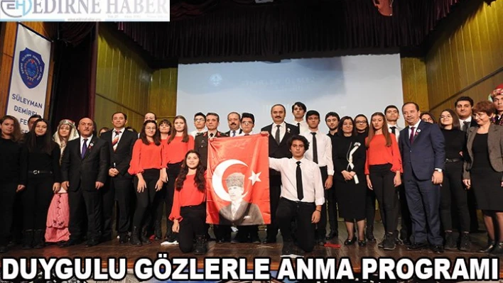 Duygulu gözlerle anma programı