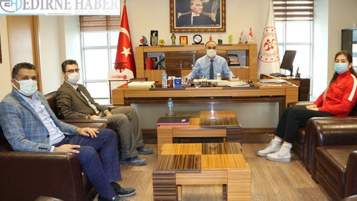 Adar'dan Gençlik ve Spor Müdürü Selim Ak'a ziyaret