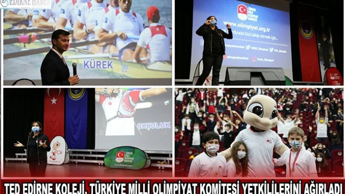 TED Edirne Koleji, Türkiye Milli Olimpiyat Komitesi yetkililerini ağırladı
