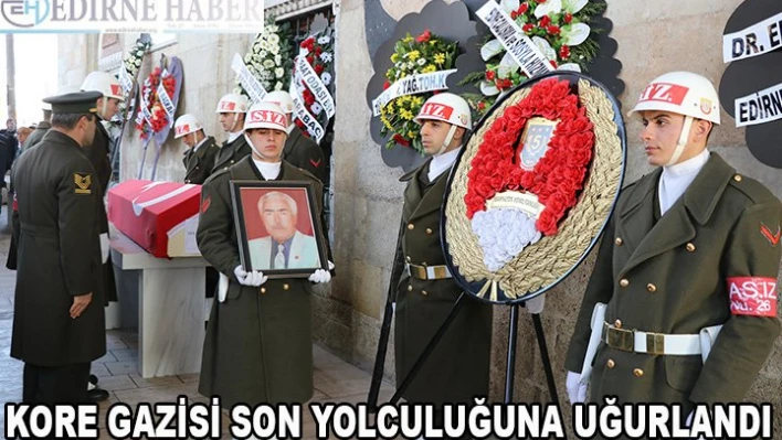 Kore gazisi son yolculuğuna uğurlandı