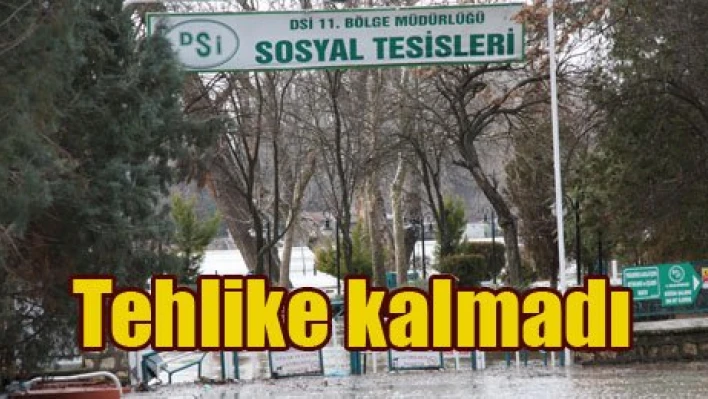 Taşkın tehlikesi kalktı