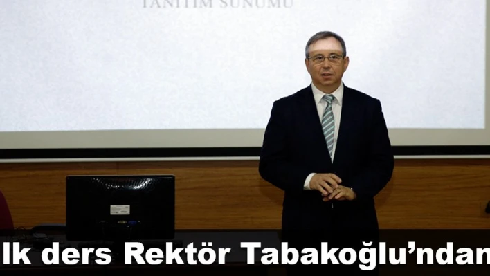 İlk ders Üniversite tanıtımı