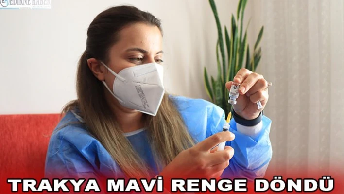 Trakya mavi renge döndü 