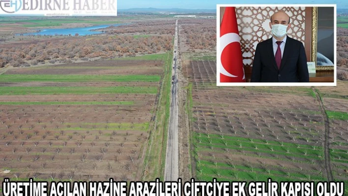 Üretime açılan hazine arazileri çiftçiye ek gelir kapısı oldu