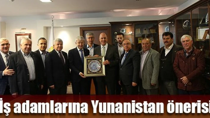 Büyükelçiden iş adamlarına öneri