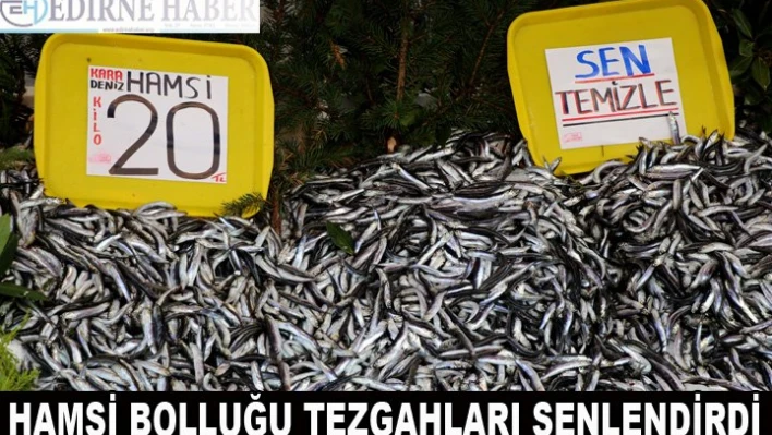 Hamsi bolluğu  tezgahları şenlendirdi
