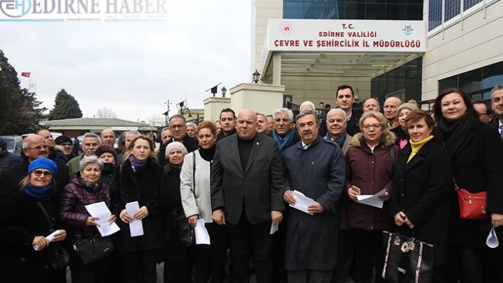 Projeye â€˜HAYIR' demek için bir araya geldiler