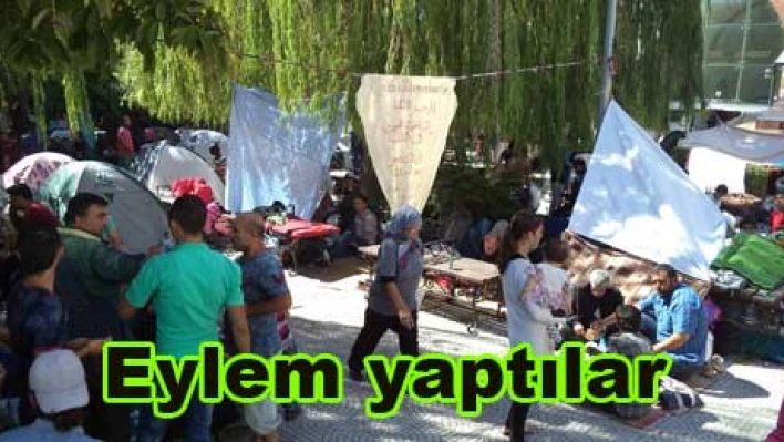 Sığınmacılar eylem yaptı