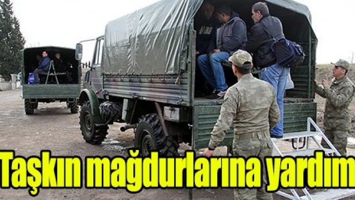 Taşkın mağdurlarına yardım