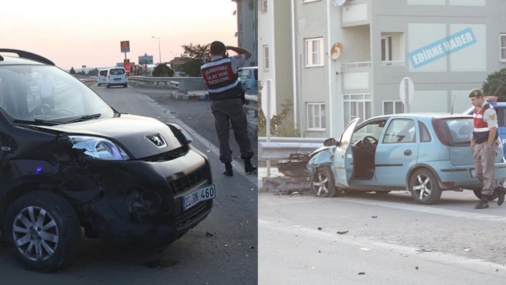 Kavşakta çarpıştılar