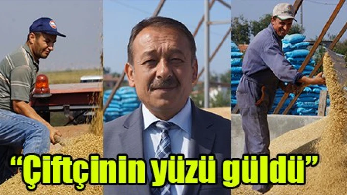 'Çiftçinin yüzü güldü'