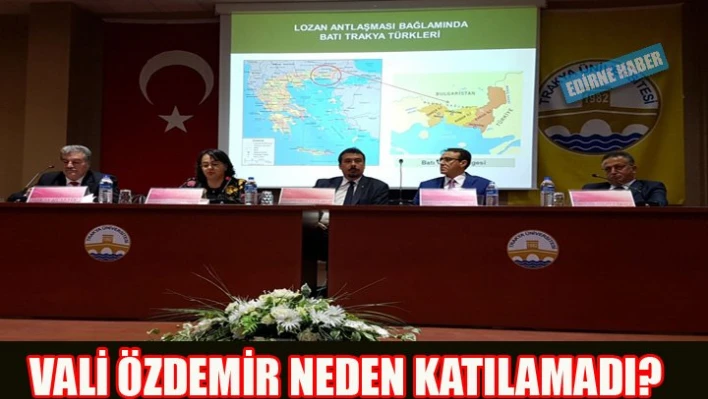 Vali Özdemir katılmayı çok istemişti..