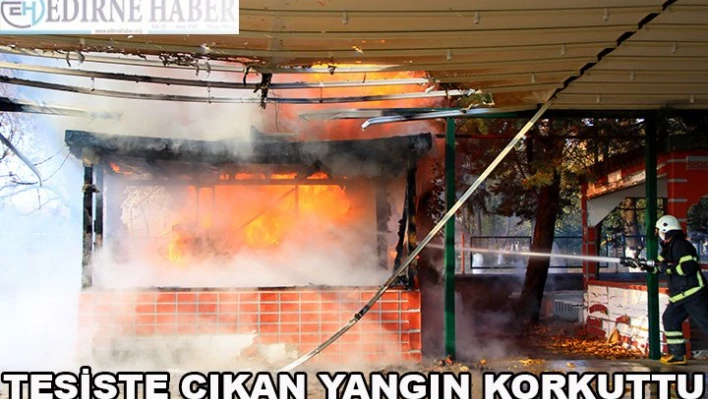 Tesiste çıkan yangın korkuttu