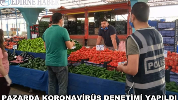 Pazarda Koronavirüs Denetimi