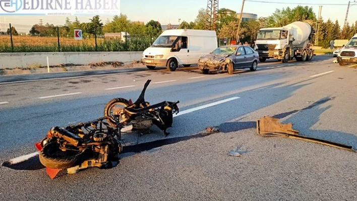 Motosiklet sürücüsü hayatını kaybetti