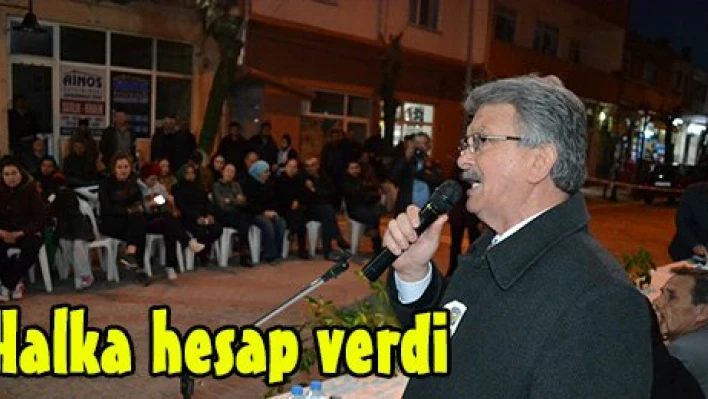 Halka hesap verdi