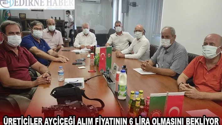 ÜRETİCİLER AYÇİÇEĞİ ALIM FİYATININ 6 LİRA OLMASINI BEKLİYOR