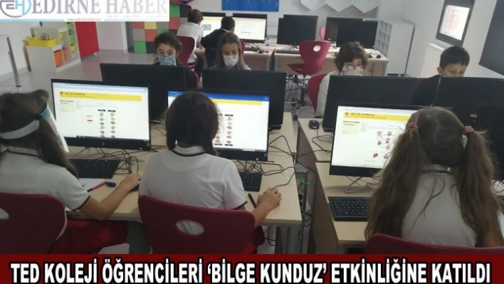 TED Koleji öğrencileri 'Bilge Kunduz' etkinliğine katıldı
