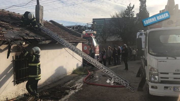 Yangın kriz geçirtti