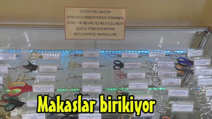Makaslar birikiyor