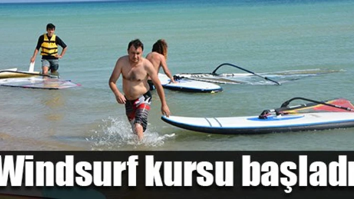 Rüzgar sörfü kursları başladı