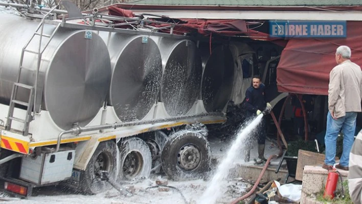 Tanker dehşet saçtı 8 yaralı
