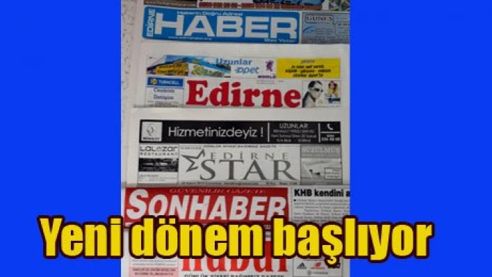 Yerel basında yeni dönem
