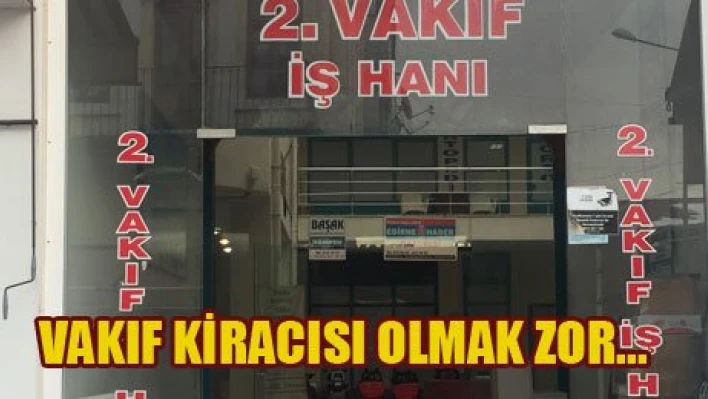 Vakıflar boğuyor