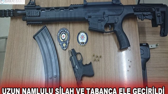 UZUN NAMLULU SİLAH VE TABANCA ELE GEÇİRİLDİ