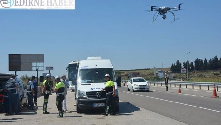 Drone destekli trafik kontrolü