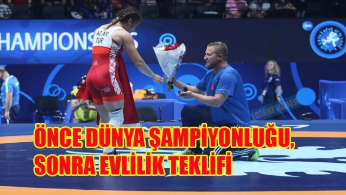 Önce Altın madalya, sonra evlilik teklifi aldı.