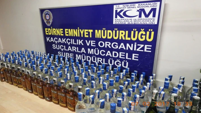 İçki kaçakçılarına suçüstü