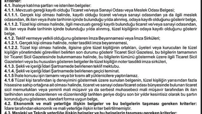 2015 YILI MART-ARALIK DÖNEMİ PERSONEL ÇALIŞTIRILMASINA DAYALI 1 KIŞI TEMİZLİK VE 1 KİŞİ ZİYARETÇİ DANIŞMA VE YÖNLENDİRME HİZMETİ 