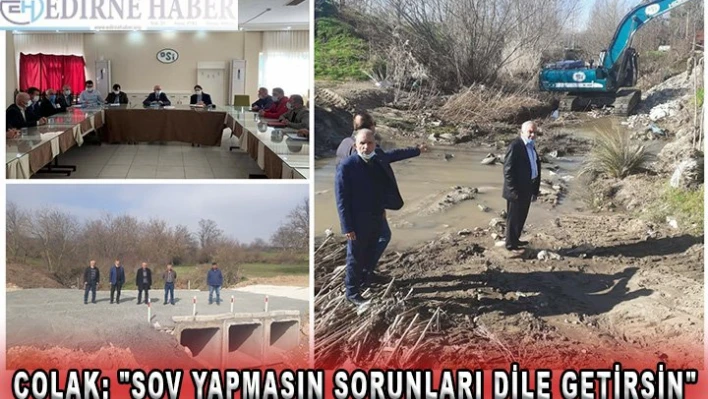 Çolak 'Şov yapmasın sorunları dile getirsin.'